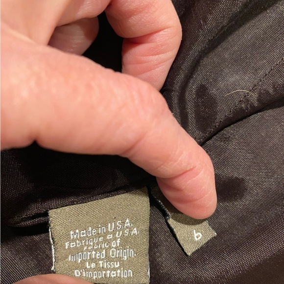 CALVIN KLEIN Classic Vintage Black Linen Blazer Size 6 - Picture 5 of 11